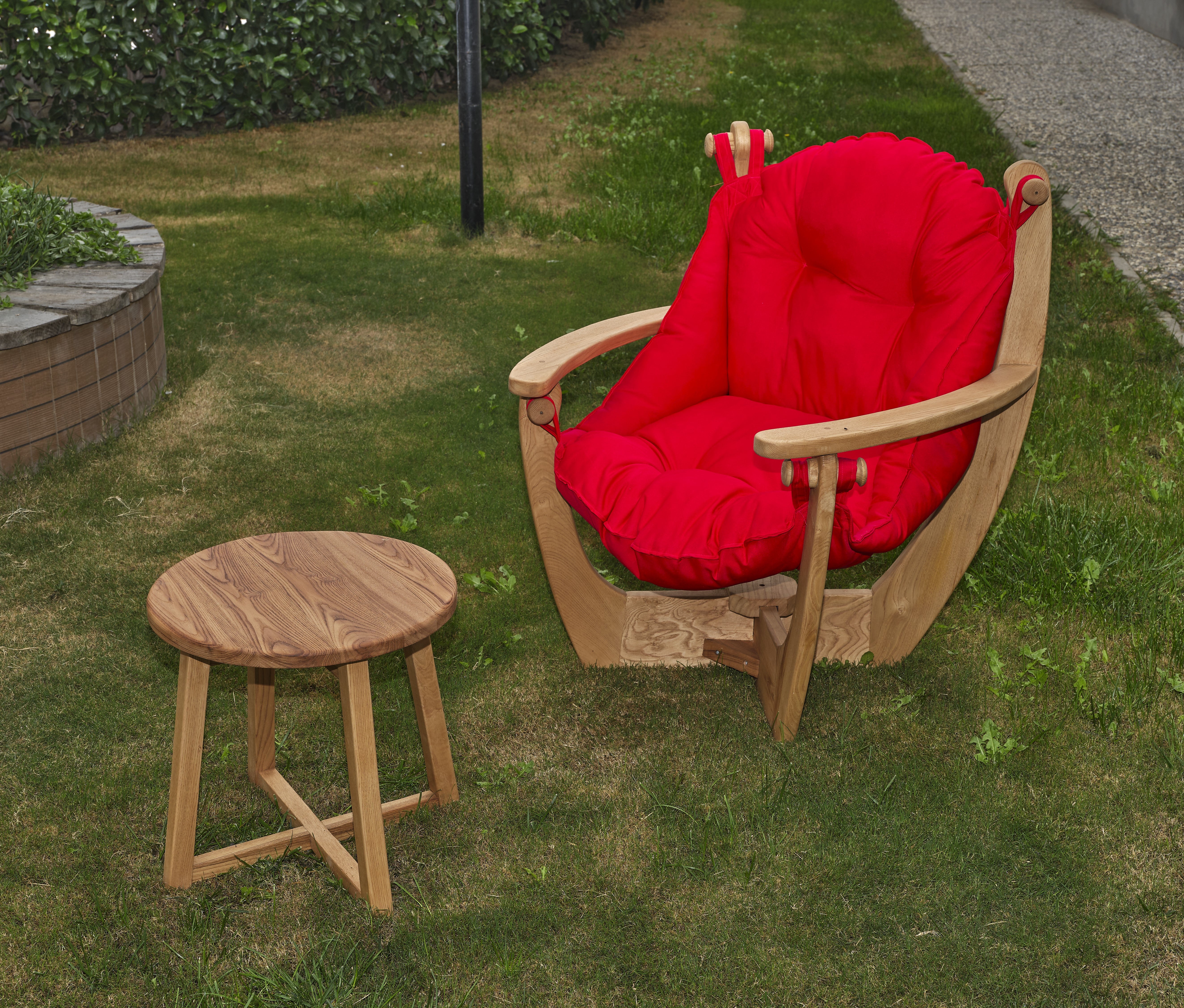 Flower Wood Outdoor Bean Bag Chair