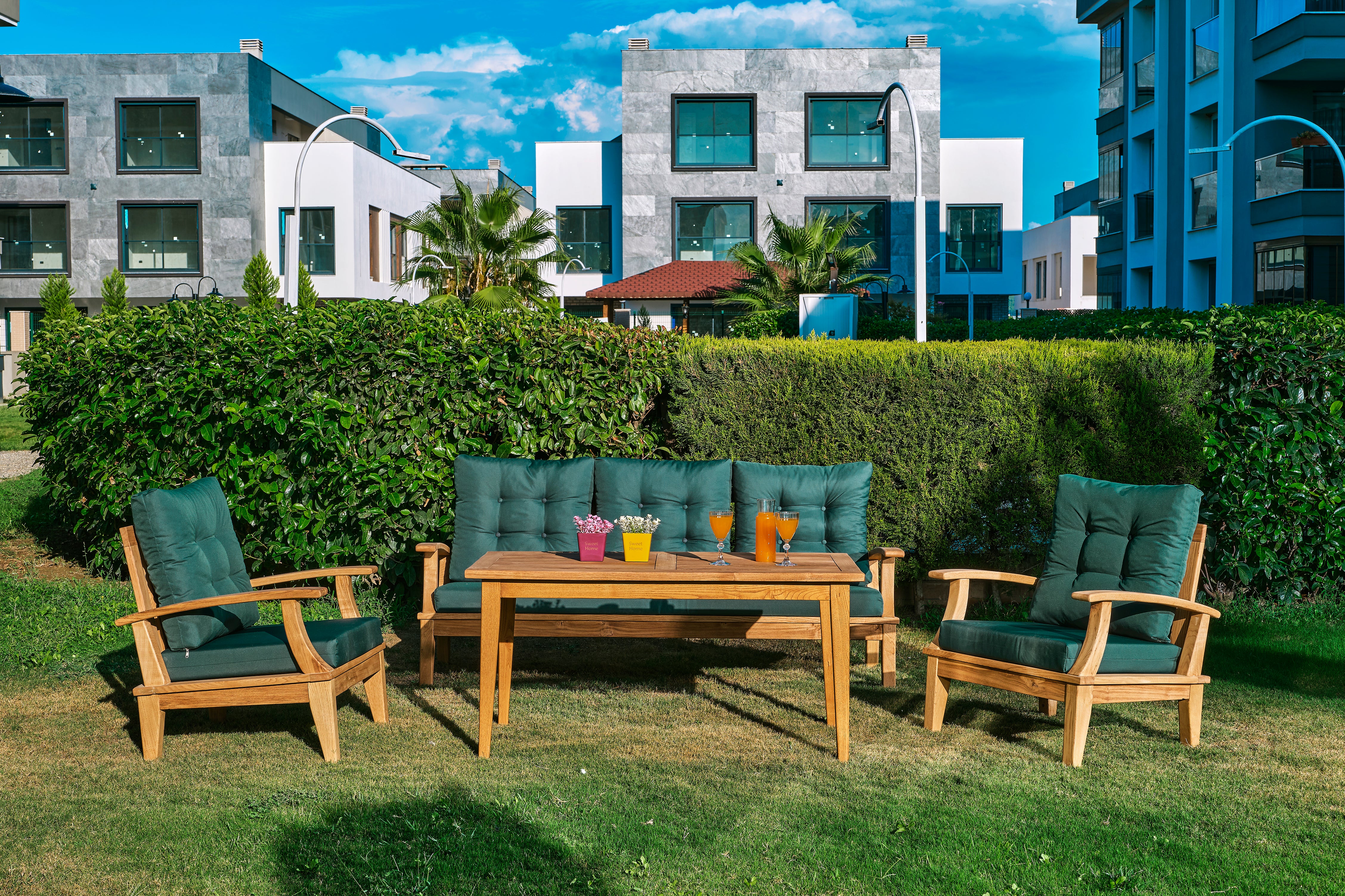 Mimoza Wooden Garden Seating Set